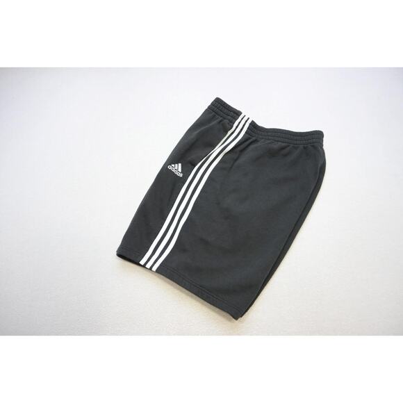 Adidas Gym Shorts Cotton Blend Jogger Striped Black W/Pockets Mens Size 3XL - Picture 1 of 8